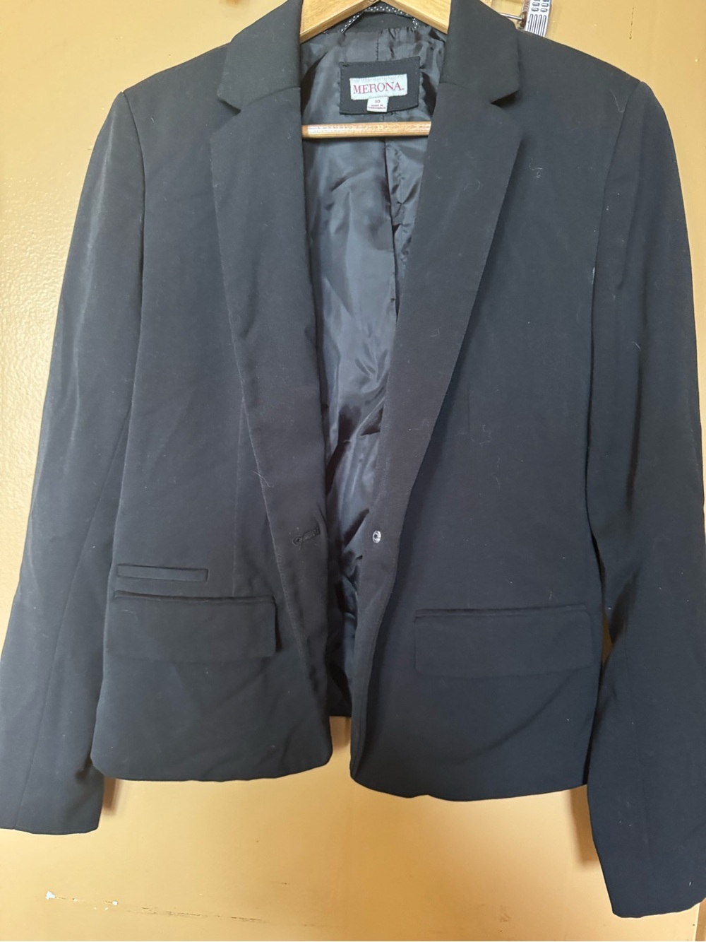 Merona Black Women's Single-Button Notch Lapel Blazer